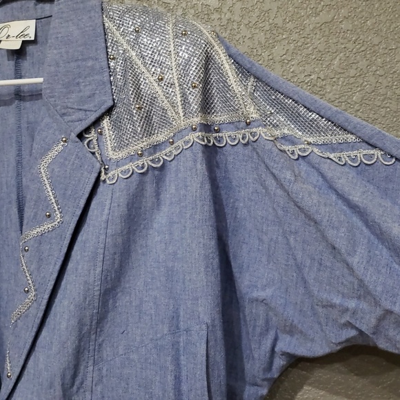 Or-Lee vintage chambray 2piece tank top and jacket - Picture 5 of 8